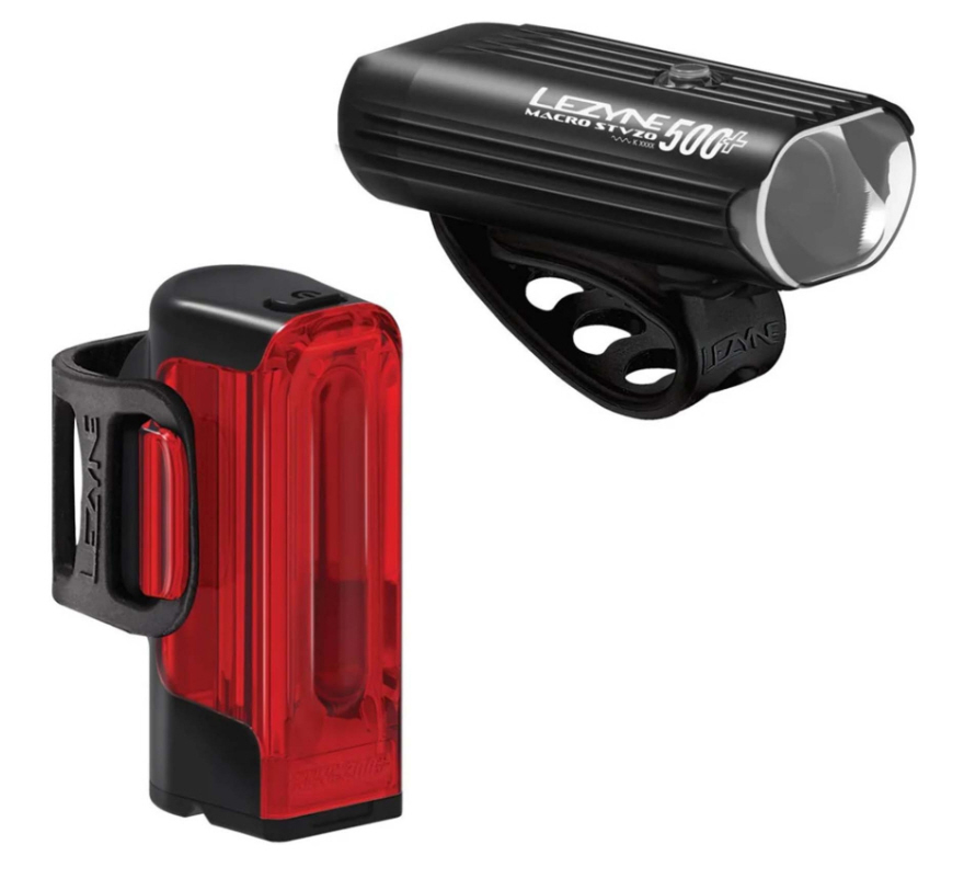 Set luci Lezyne Macro Drive 500+ / Strip Drive+ conforme alla normativa StVZO