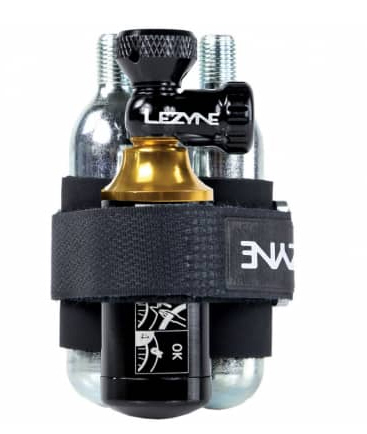 Pompa a cartuccia Lezyne Tubeless CO2 Blaster con kit di riparazione incluso