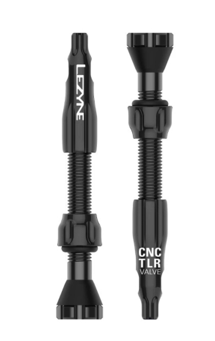 Valvole Lezyne Tubeless CNC da 44 mm, nere