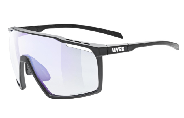 Uvex mtn perform V, / nero opaco / blu litemirror