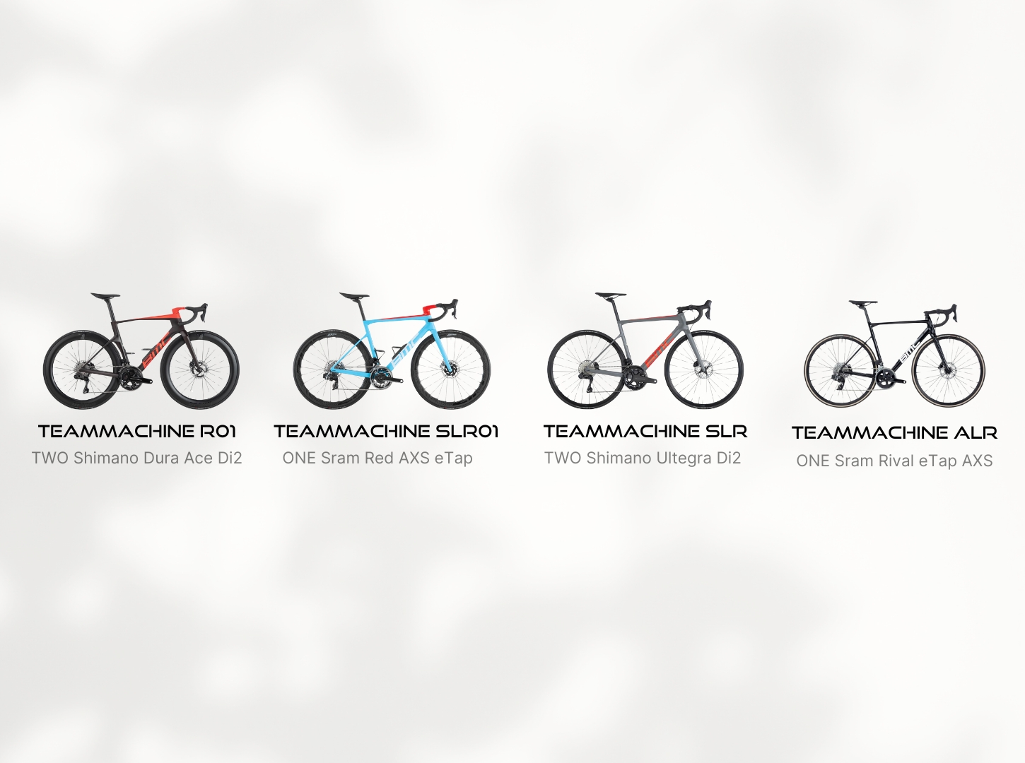 BMC Teammachine Übersicht Ausstattungsvarianten