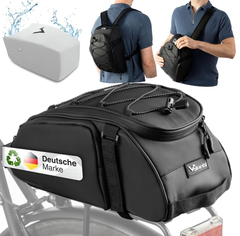 Borsa da portapacchi / zaino Valkental Trunk Bag, nera