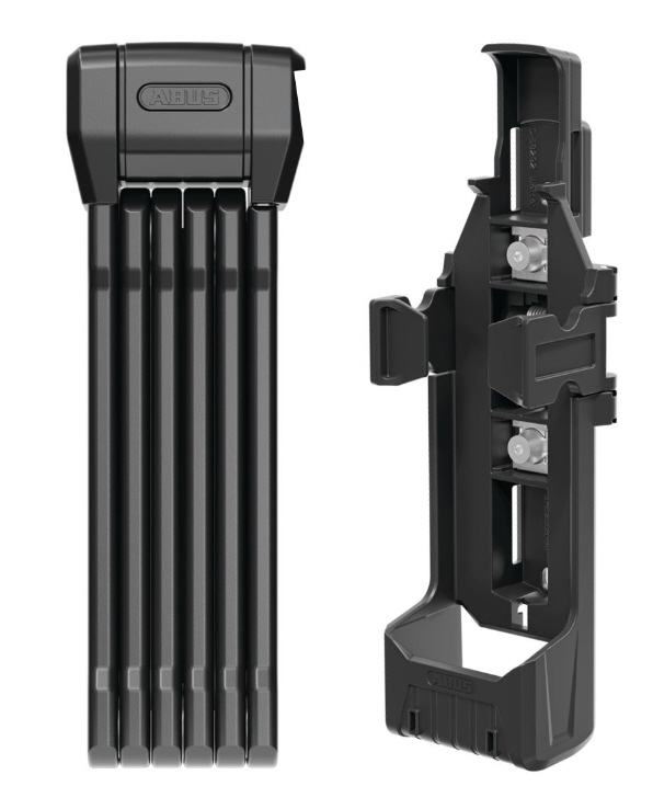Lucchetto pieghevole Abus Bordo 6200K/90, corpo del lucchetto ruotabile a 360°, nero