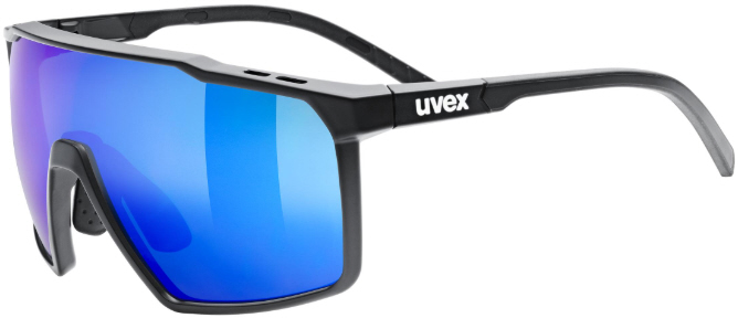 Occhiali sportivi UVEX mtn perform S nero opaco/blu MIRROR