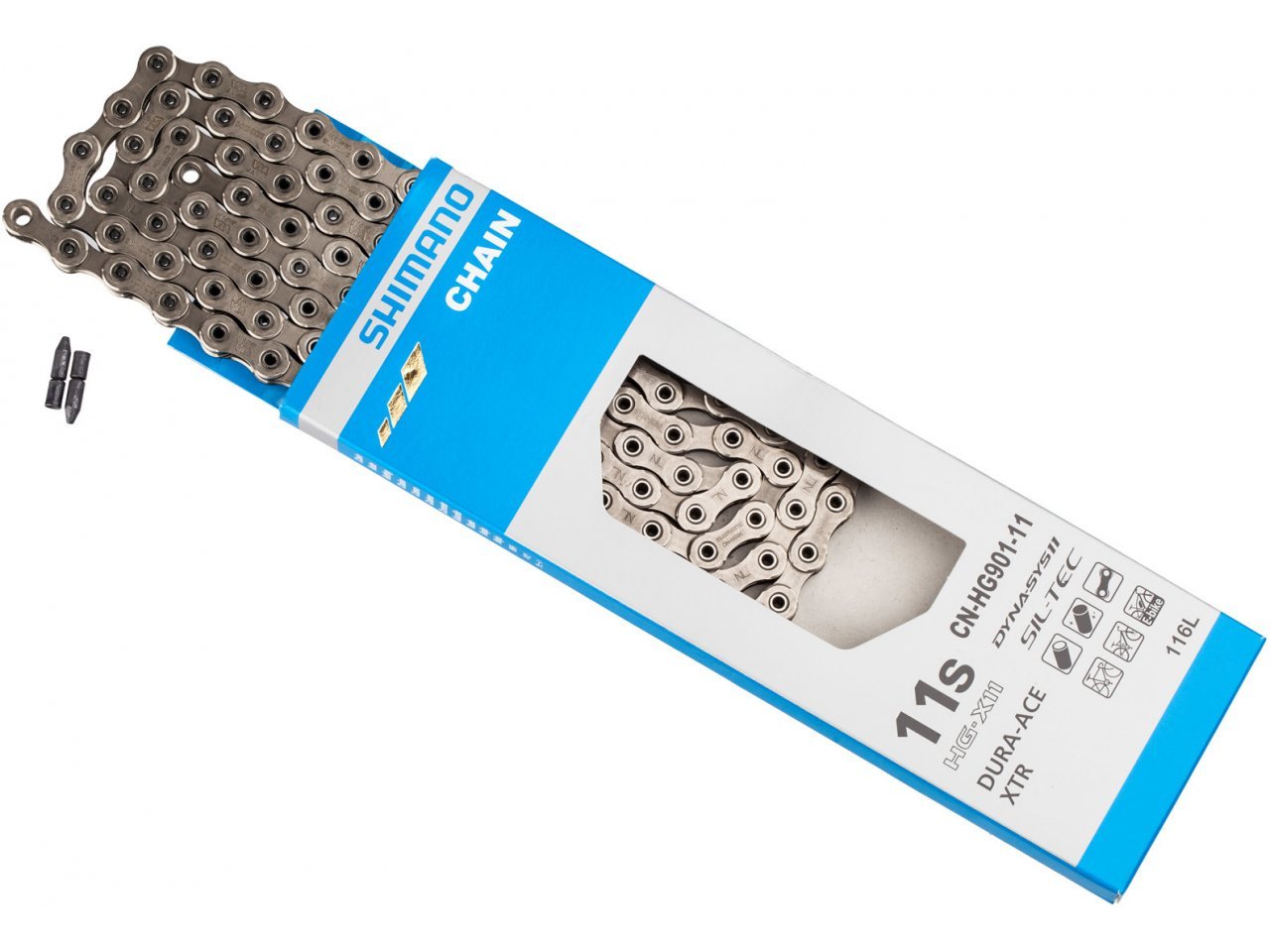 Catena Shimano CN-HG901-11 a 11 velocità, 116 maglie